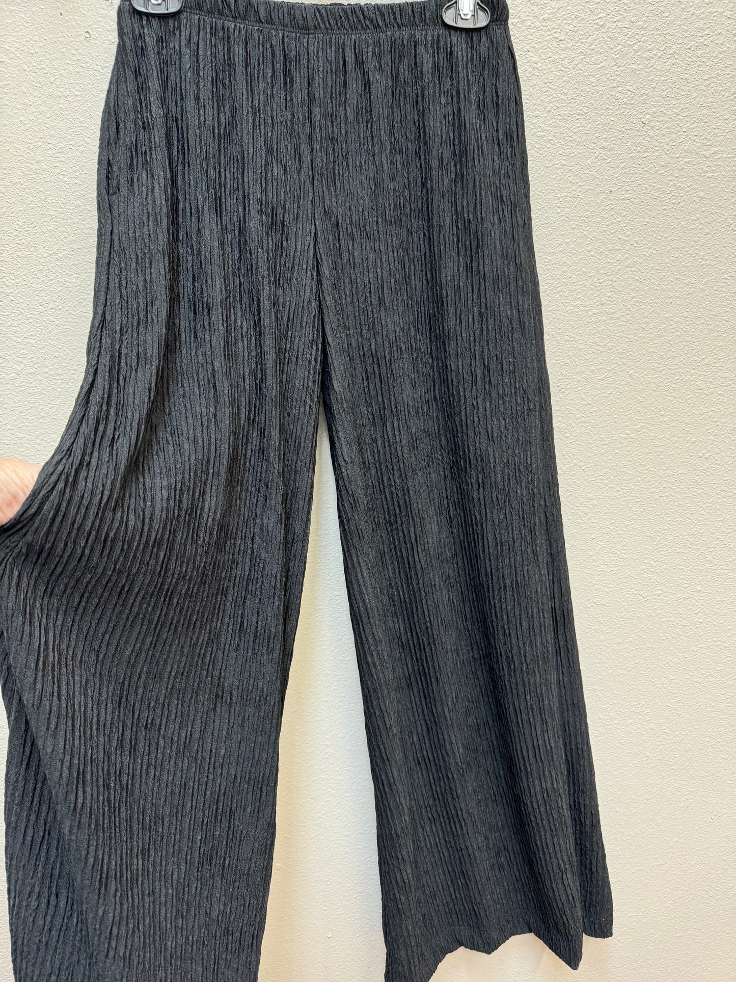 INOAH BLK WIDE LEG PANTS