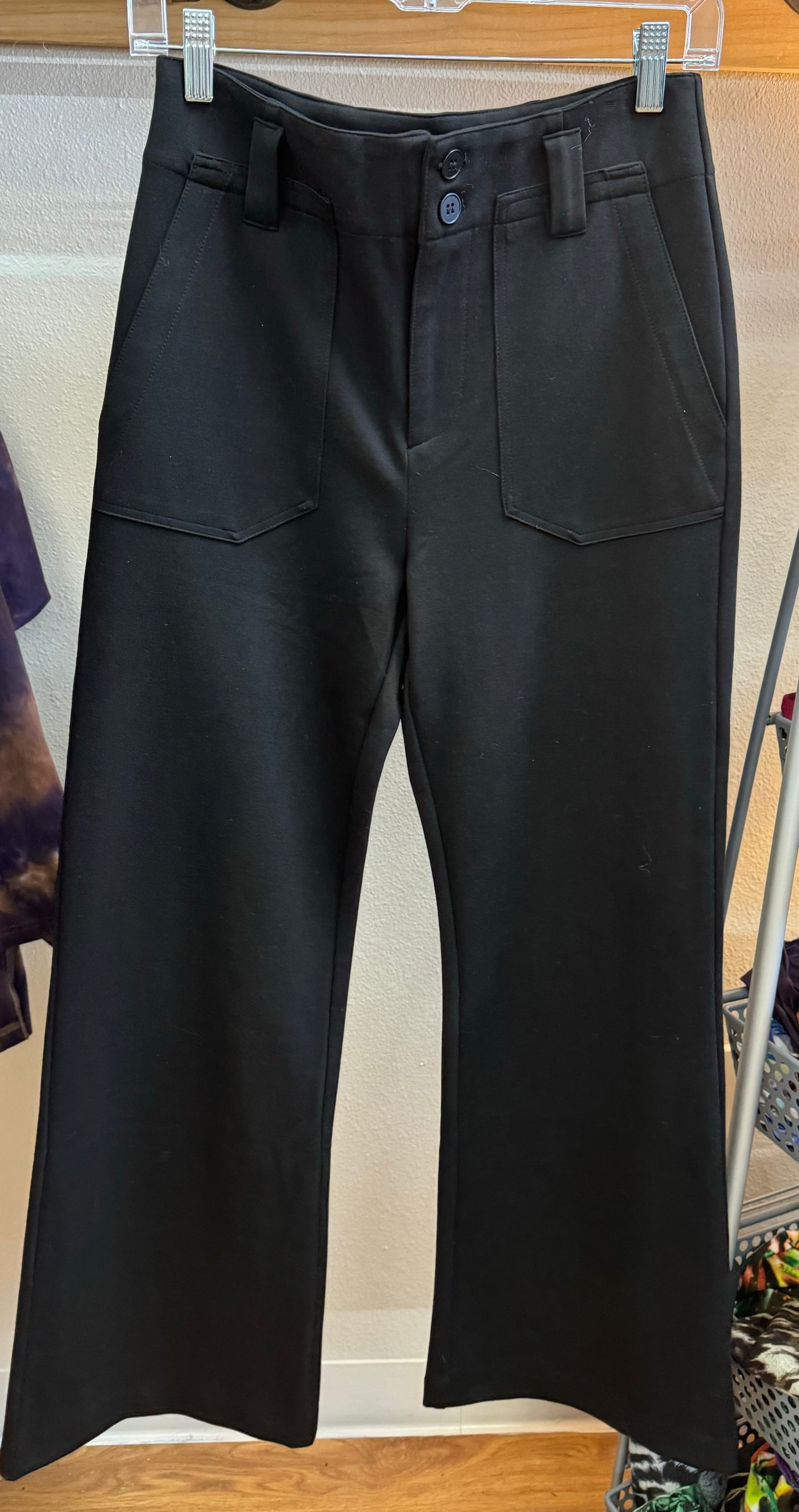 FATE BLACK PONTE FLARE LEG PANT