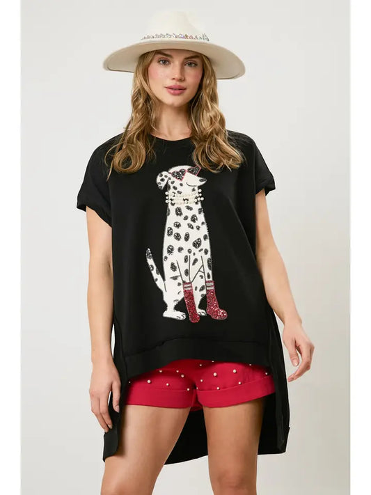 FANCY DALMATION TOP